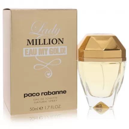 Lady Million Eau My Gold by Paco Rabanne Eau De Toilette Spray Women