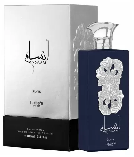 Pride Ansaam Silver by Lattafa 3.4 oz Eau De Parfum Spray