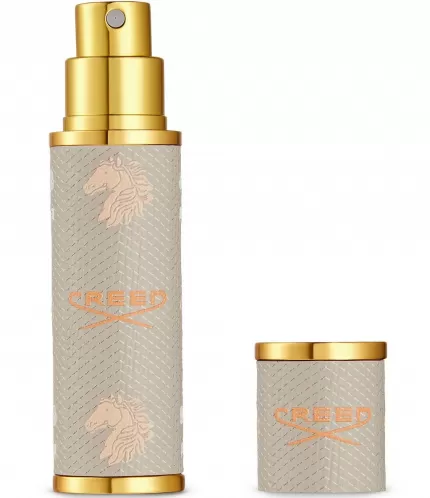 Creed Beige Leather Travel Atomizer