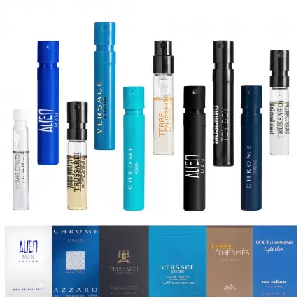 Infinite Scents Cologne Samples for Men 10 Designer Fragrances + Pocket-Sized Pouch