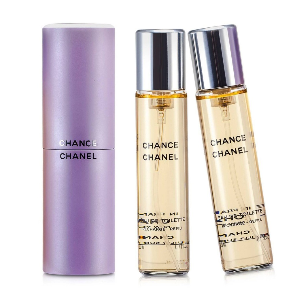 Chance by Chanel for Women - 3 x 0.7 oz EDT Twist and Spray