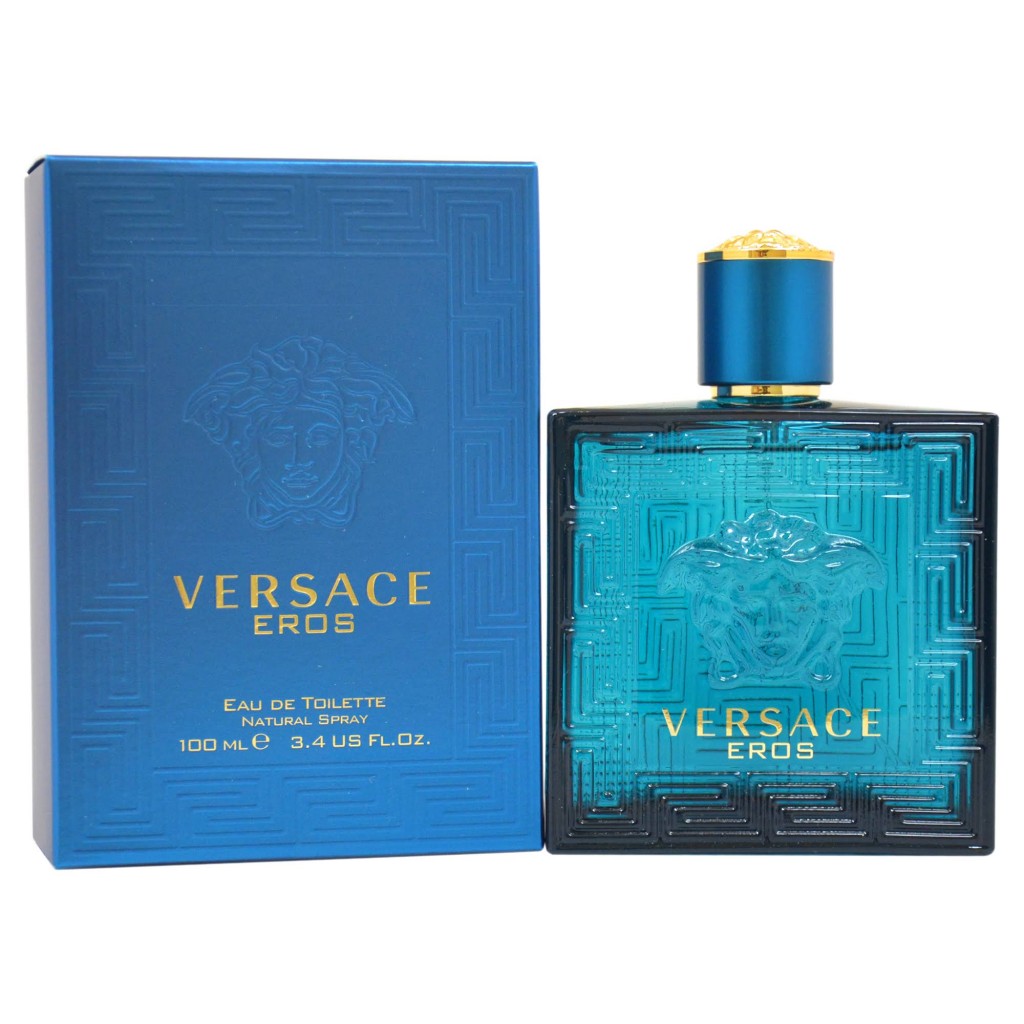 Versace Eros Eau De Toilette Spray - 3.4 oz bottle