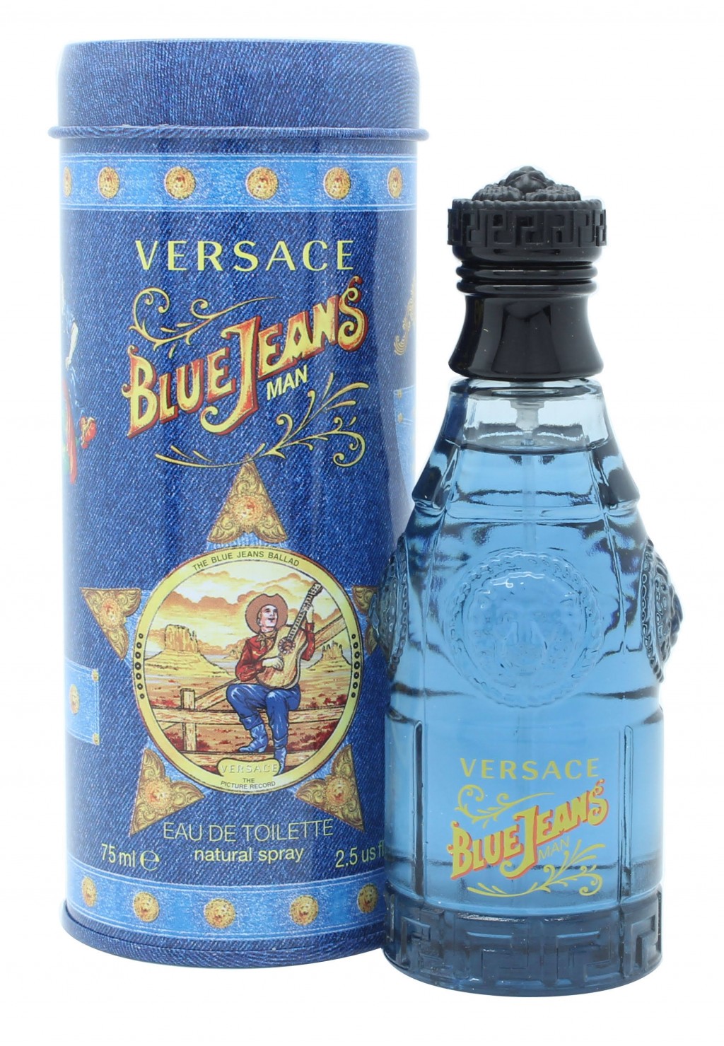 Versace Men's Blue Jeans Eau De Toilette Spray - 2.5 fl oz bottle