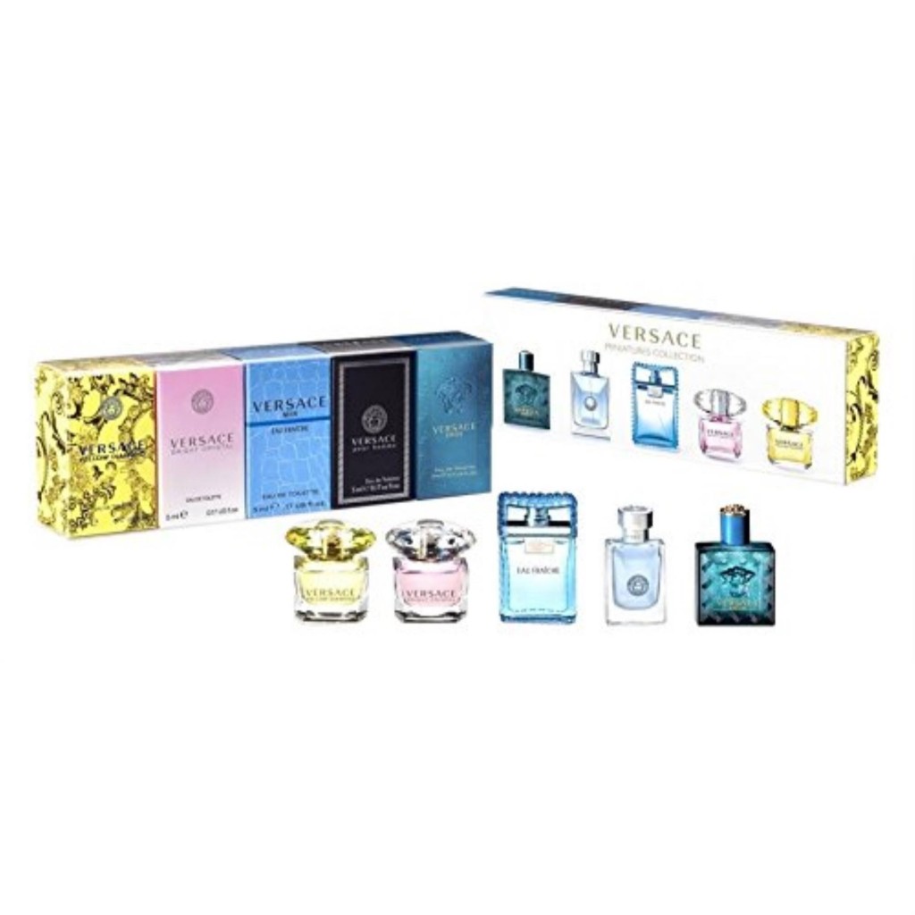 Versace Versace Miniatures Collection Perfume Mini Gift Set, 5 Pc