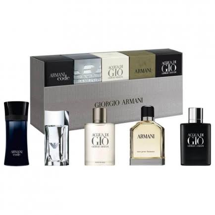 Giorgio Armani Mini Cologne Gift Set for Men, 5 Pieces