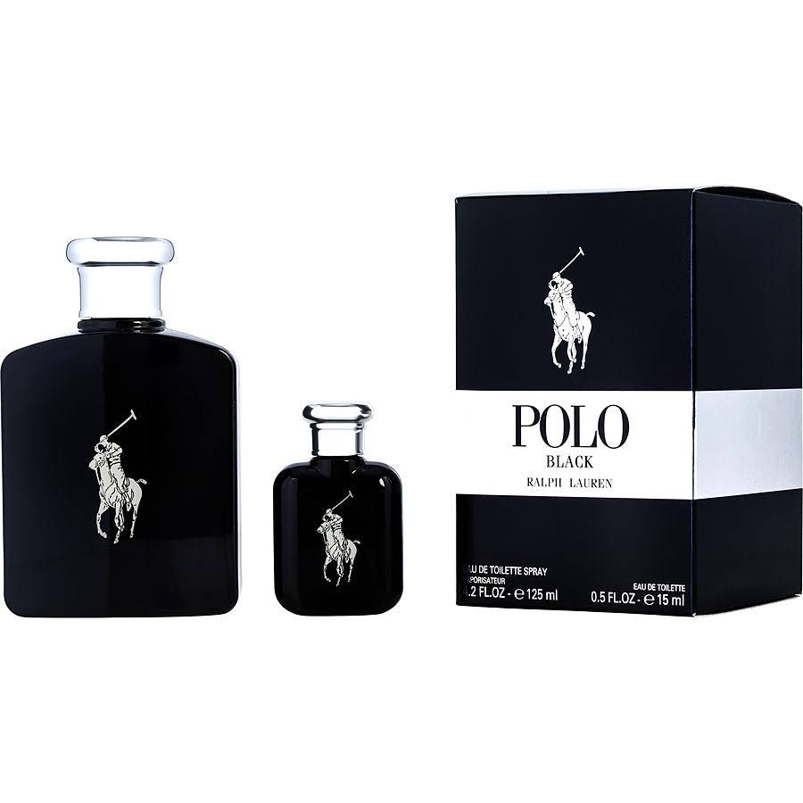 Polo Black by Ralph Lauren 2 Piece Gift Set - 4.2 oz Eau de Toilette Spray New