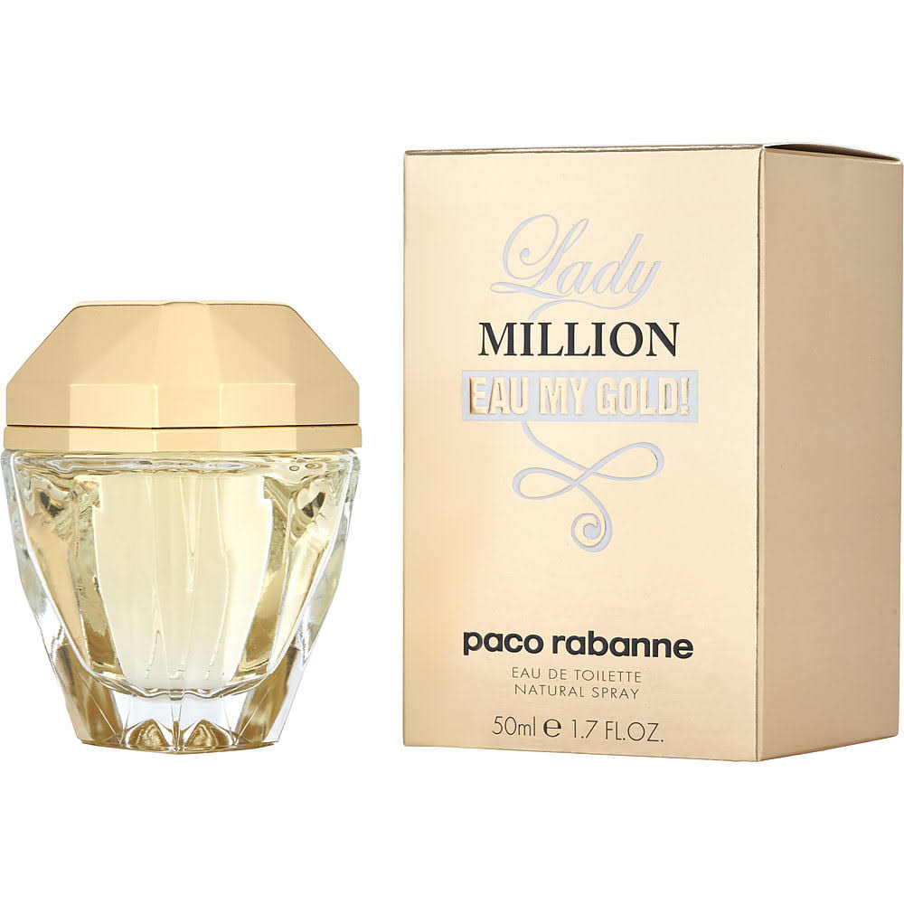 Lady Million Eau My Gold by Paco Rabanne 1.7 oz Eau de Toilette Spray / Women