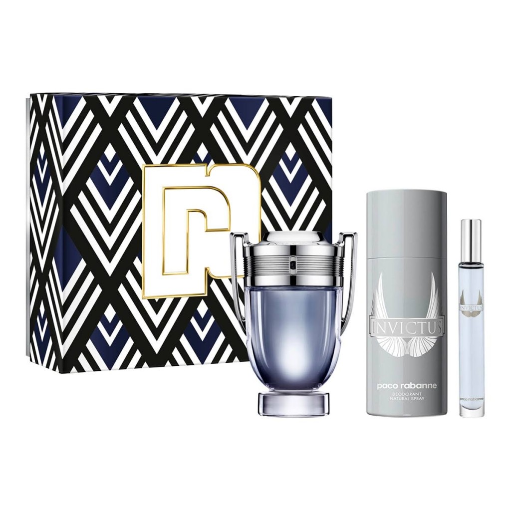 Rabanne Invictus Eau de Toilette 3 Piece Set