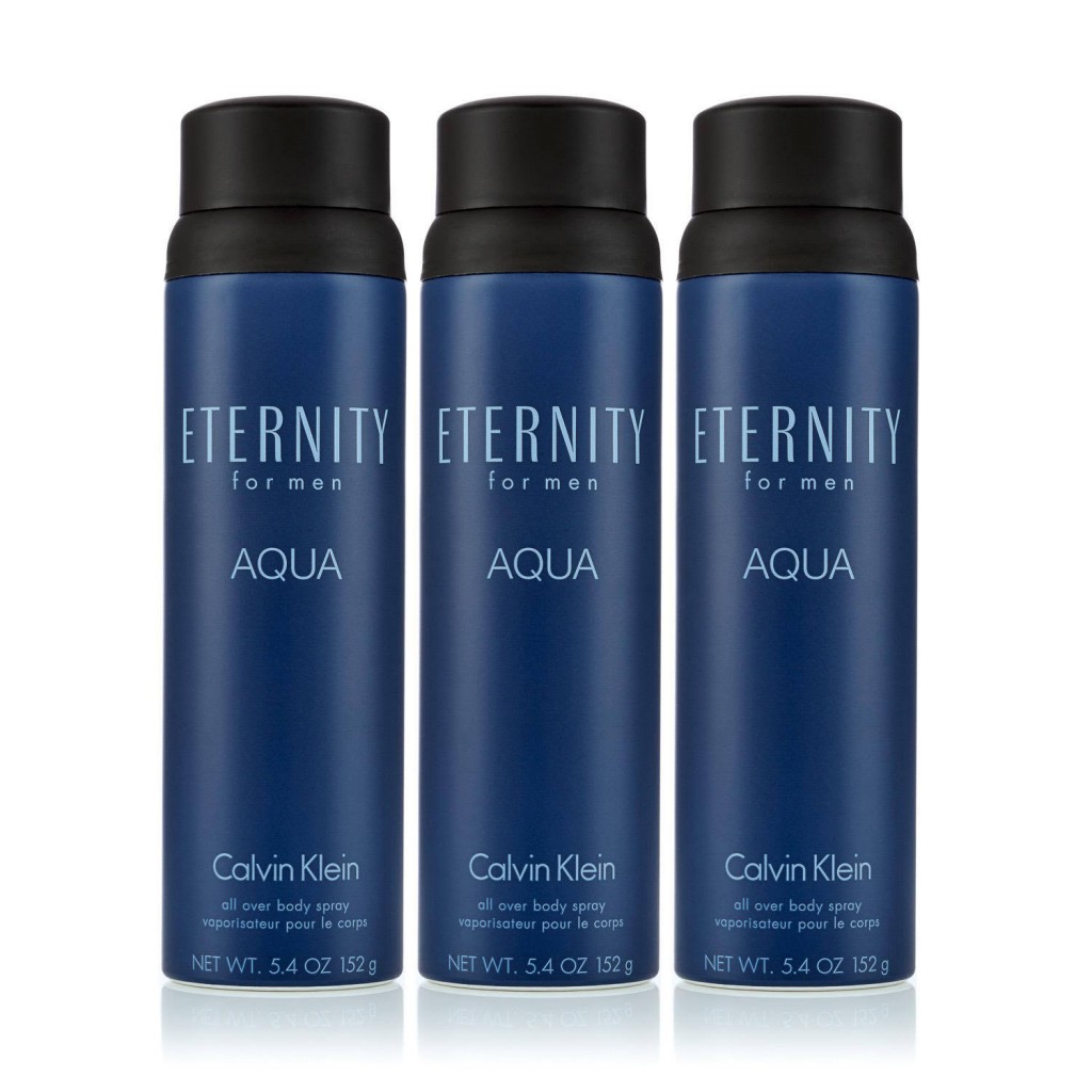 Eternity Aqua for Men 3 Pack Body Spray 5.4 oz. 3 Pk.