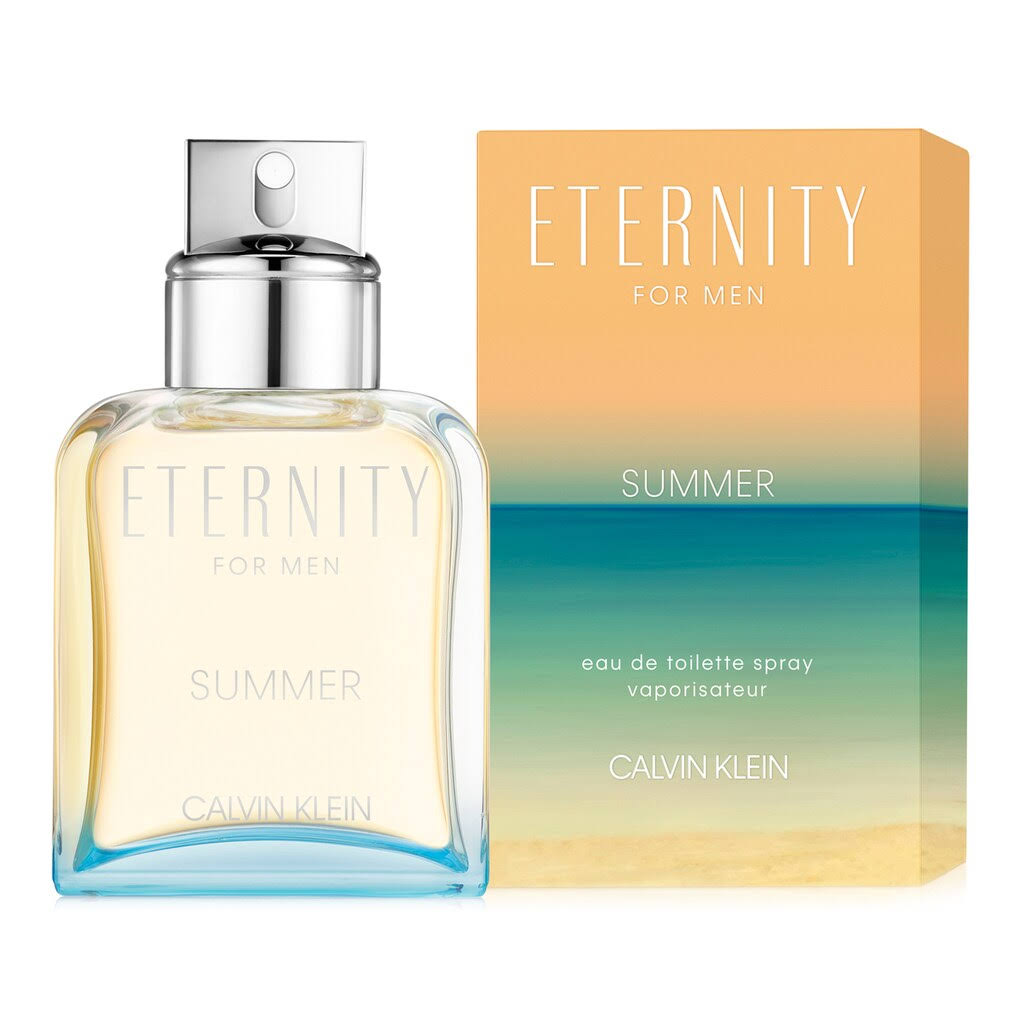 CK Eternity Summer 2019 Eau de Toilette Spray for Men by Calvin Klein- 3.3 oz.