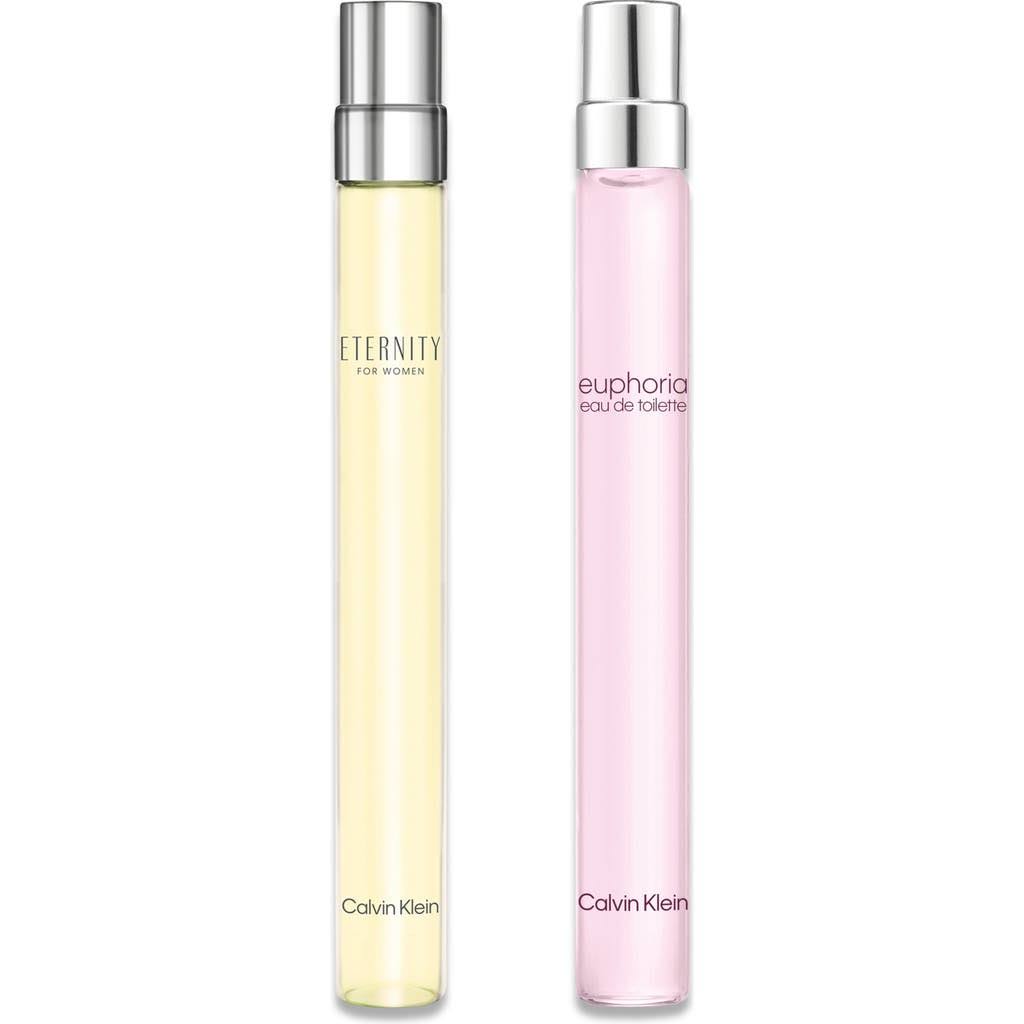 Calvin Klein 2 Pcs Mini Set for Women: Eternity 0.33 EDP + Euphoria 0.33 EDP