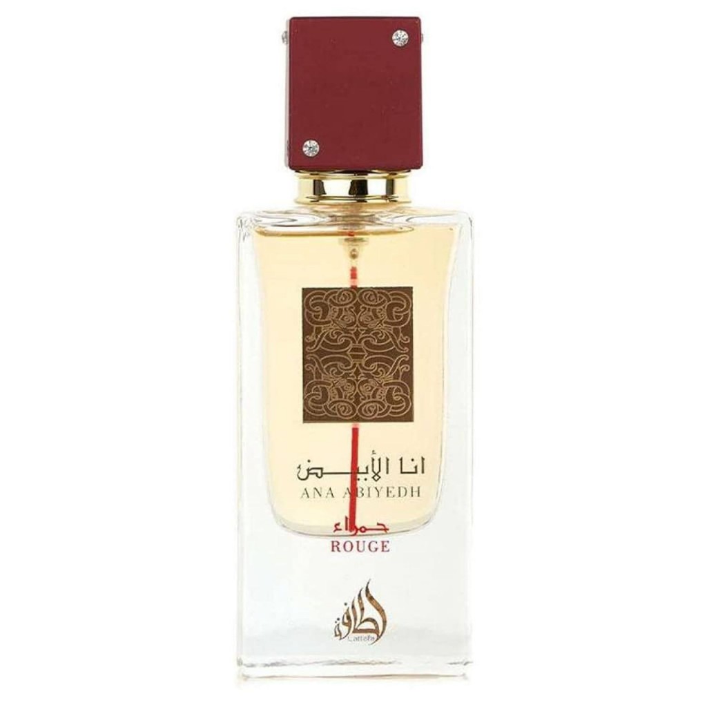 Lattafa Ana Abiyedh Rouge for Unisex Eau de Parfum Spray, 2.0 Ounce