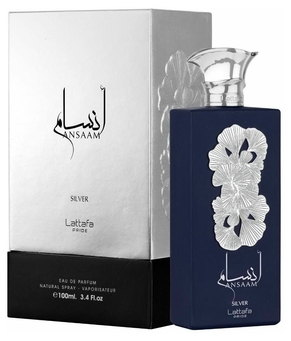 Pride Ansaam Silver by Lattafa 3.4 oz Eau de Parfum Spray