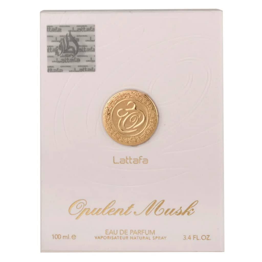 Lattafa Perfumes Opulent Musk EDP-100ML/3.4Oz| sweet-spicy,Woody, Leather, floral,Musk,Amber and Patchouli (opulent Musk)