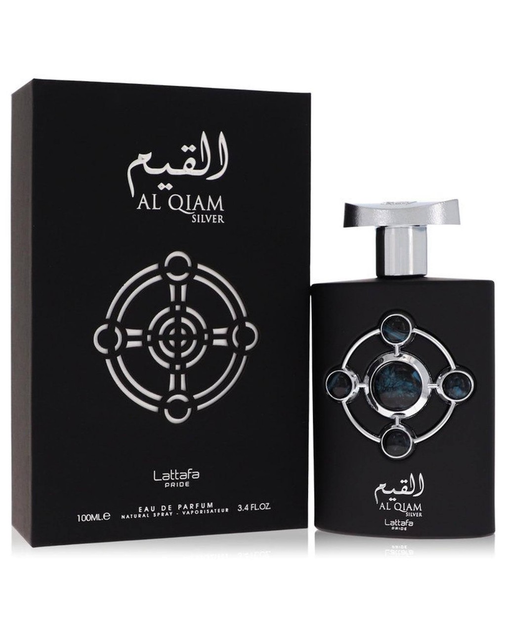 Lattafa Pride Al Qiam Silver by Lattafa , Eau de Parfum Spray 3.4 oz