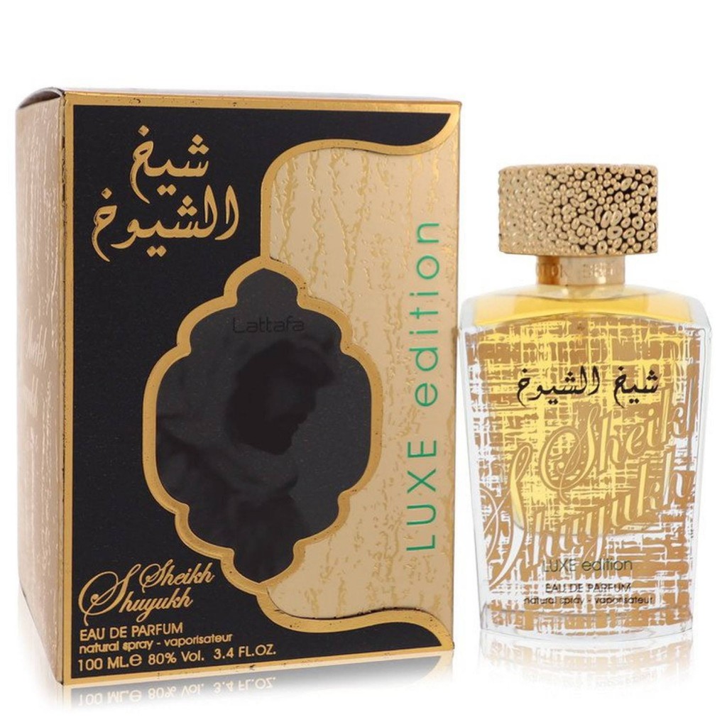 Sheikh Al Shuyukh Luxe Edition Eau de Parfum Spray by Lattafa - 3.4 oz