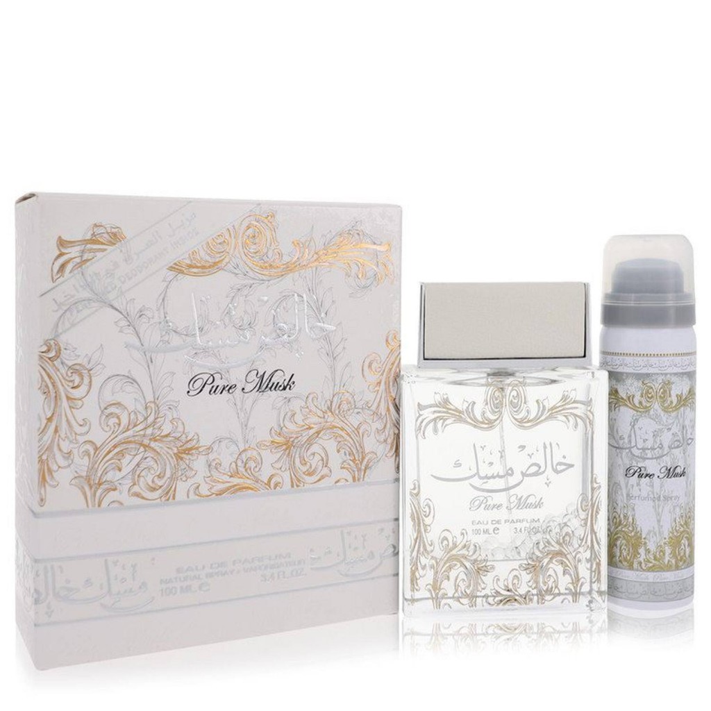 Lattafa Pure Khalis Musk Eau de Parfum Spray Plus 1.7 Deodorant by Lattafa