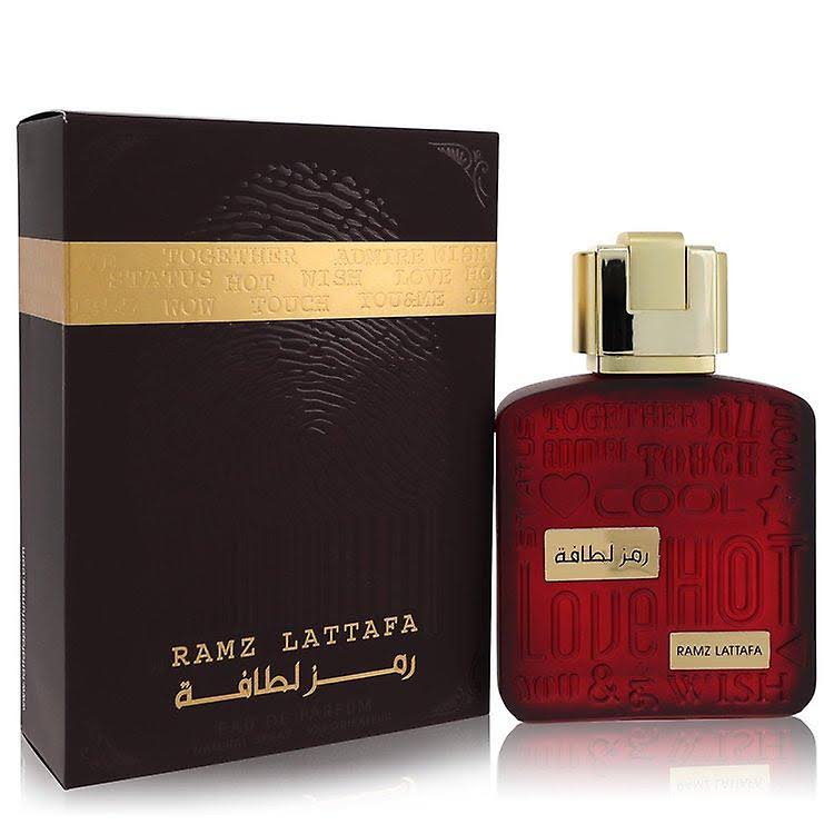 Ramz Lattafa Gold Eau de Parfum Spray (Unisex) by Lattafa 3.4 oz