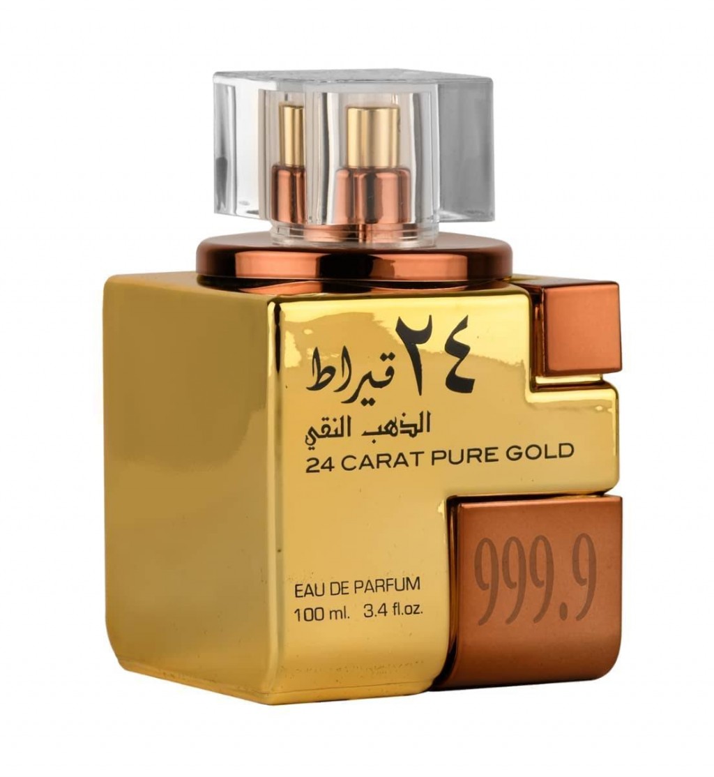 24 Carat EDP - 100 ml (3.4 oz) I Classic Combination of Oudh, Roses and Vanilla I Incense, Amber, Leather, Musk, & Vanilla I Very Strong Smell I