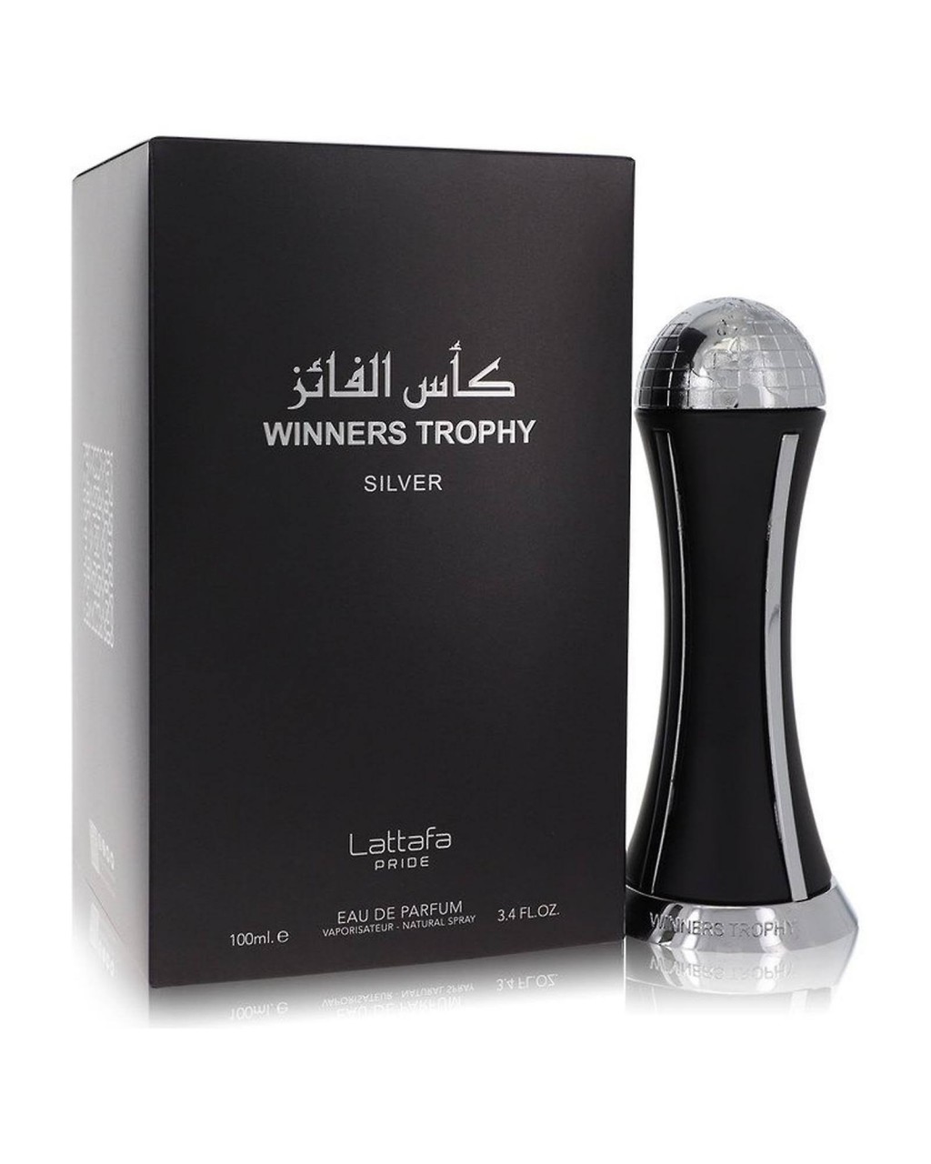 Lattafa Pride Winners Trophy Silver by Lattafa , Eau de Parfum Spray 3.4 oz