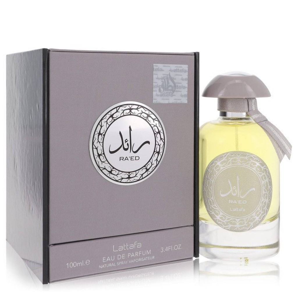 Raed Silver Eau de Parfum Spray (Unisex) by Lattafa - 3.4 oz