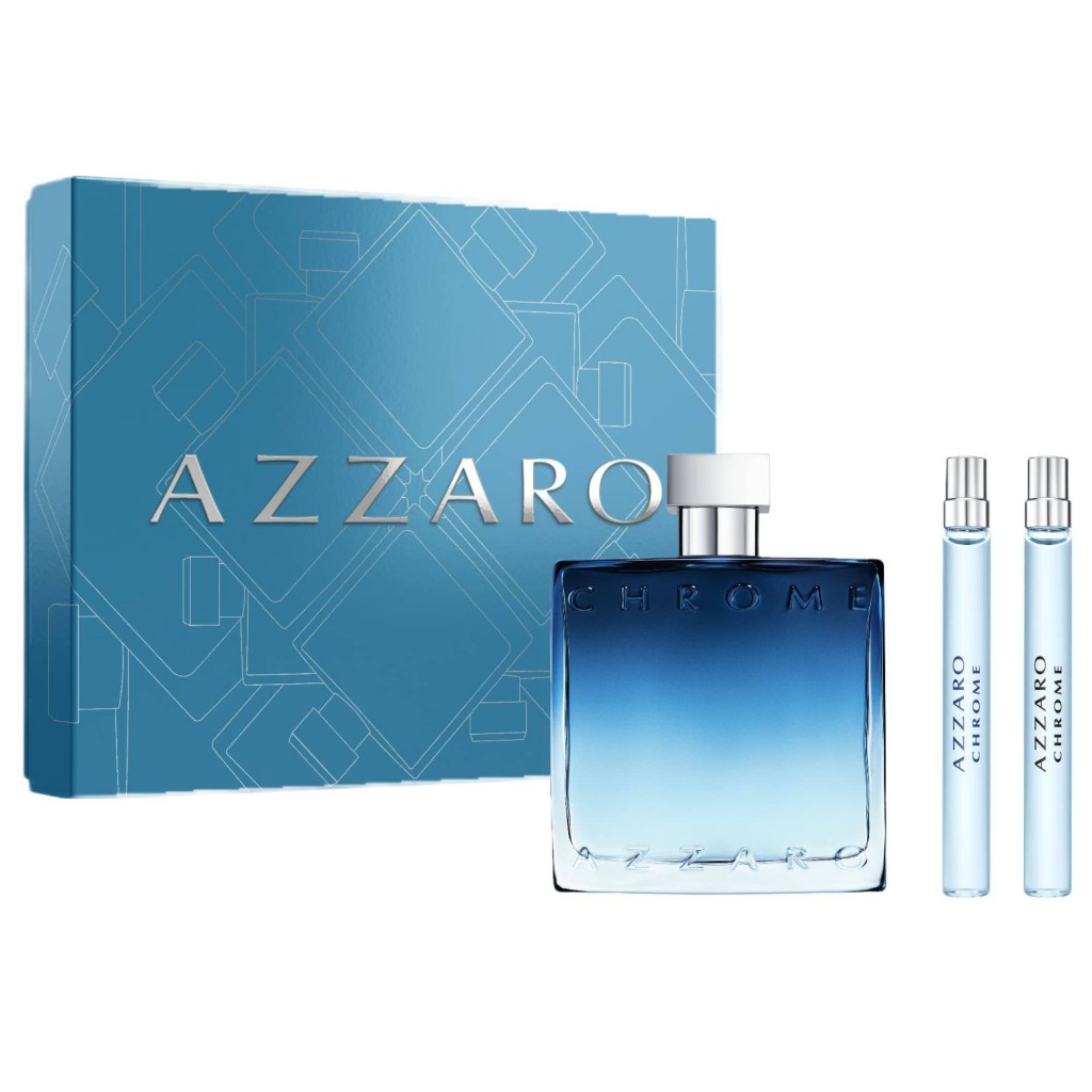 Azzaro Chrome Men's Eau de Parfum 3 Piece Gift Set