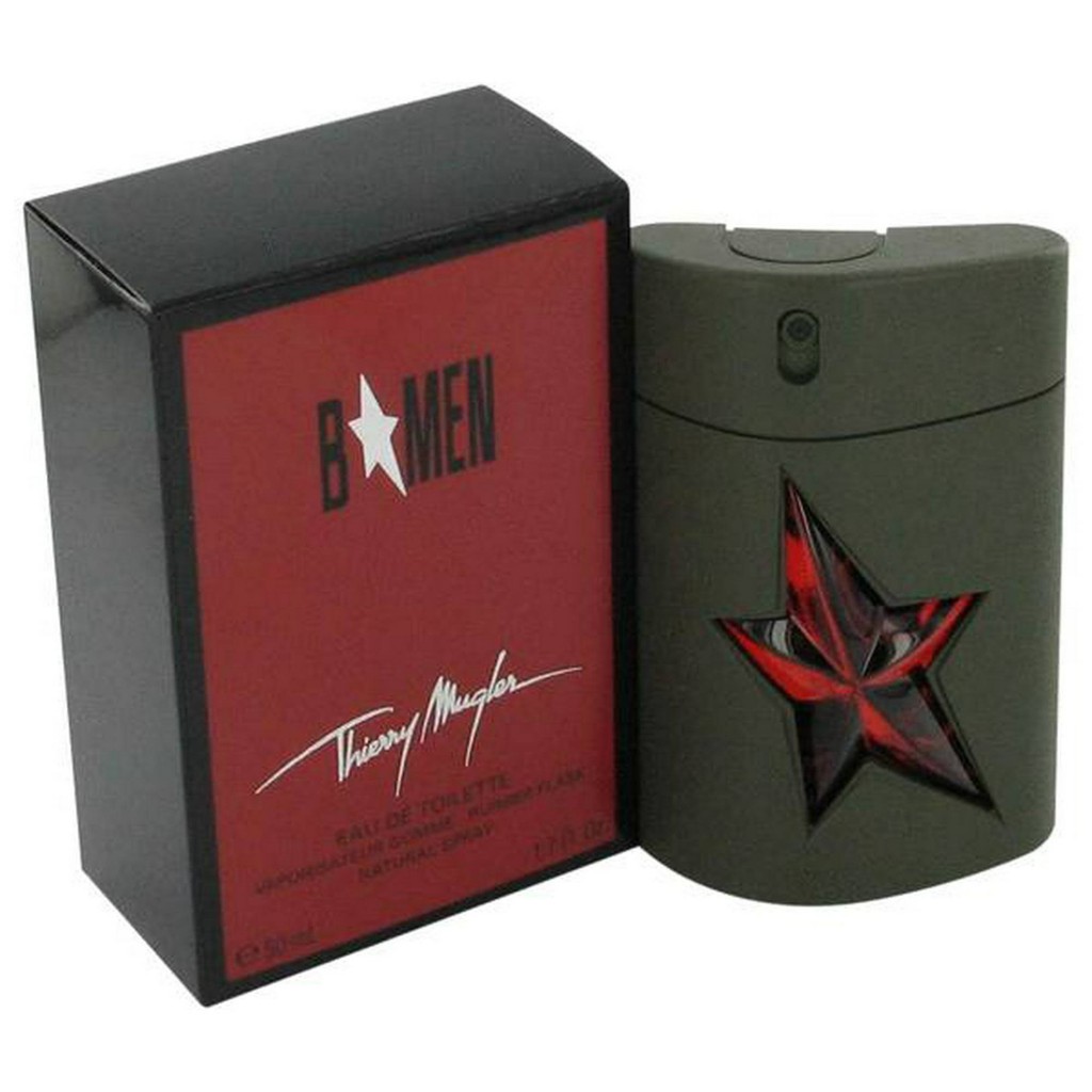 B Men by Thierry Mugler Eau de Toilette Spray Rubber Flask 1.7 oz
