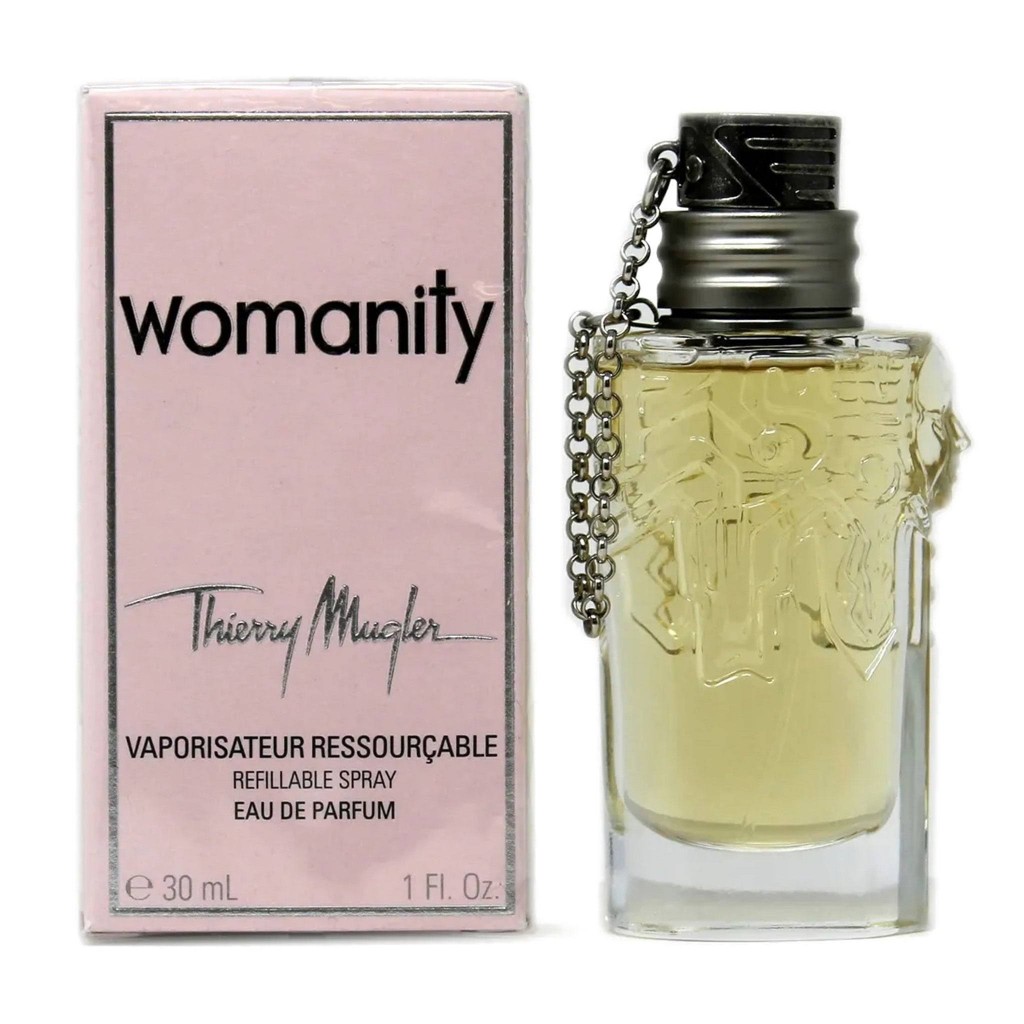 Womanity by Thierry Mugler 1 oz Eau de Parfum Refillable Spray for Women