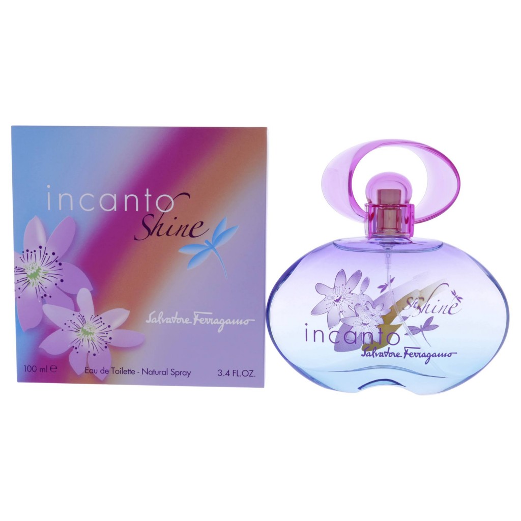 Incanto Shine Eau de Toilette Spray by Salvatore Ferragamo - 3.4 oz