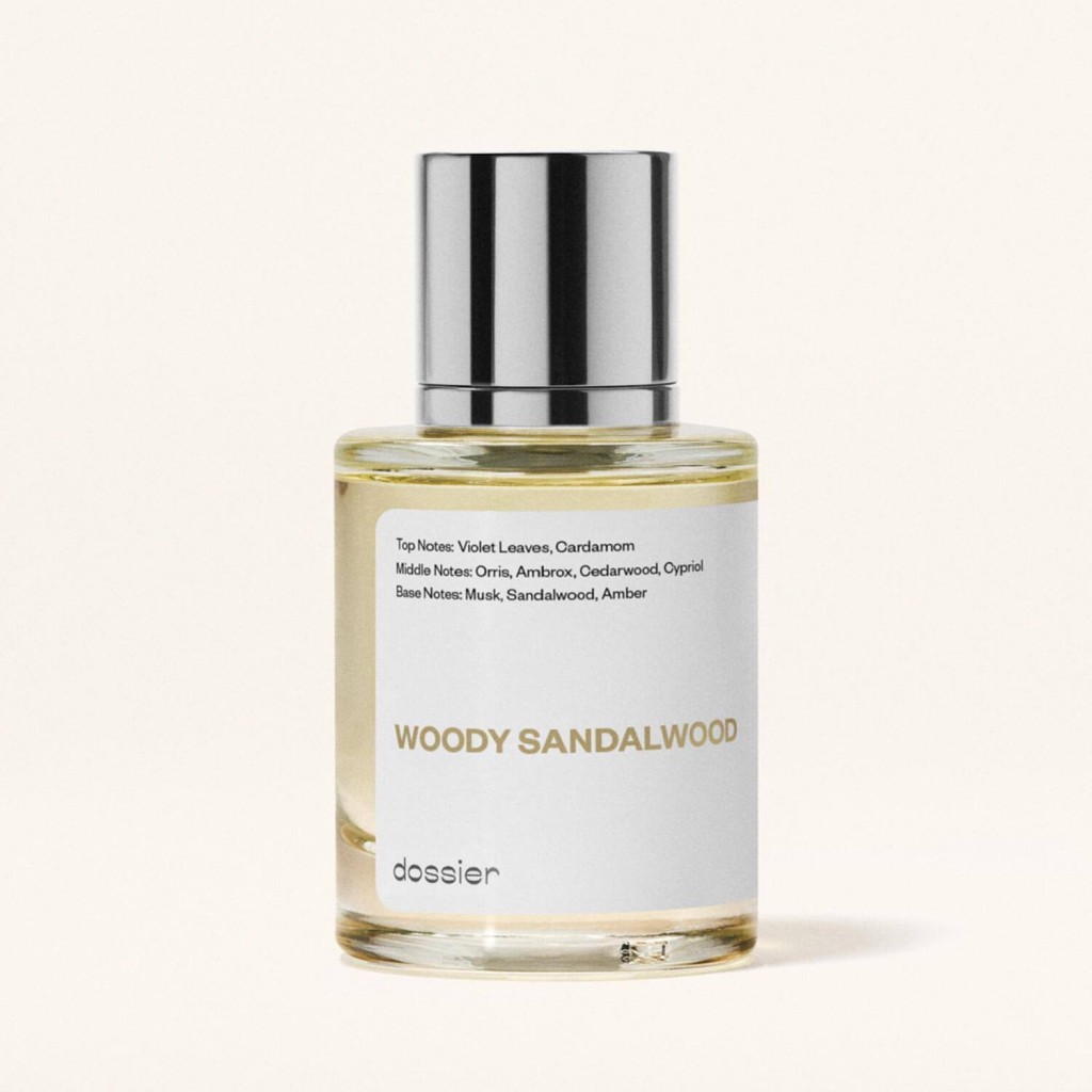 Woody Sandalwood Inspired by Le Labo Fragrances' Santal 33. Size 50 ml/1.7 oz Woody Sandalwood Inspired by Le Labo Fragrances' Santal 33. Size 50 ml/1.7 oz