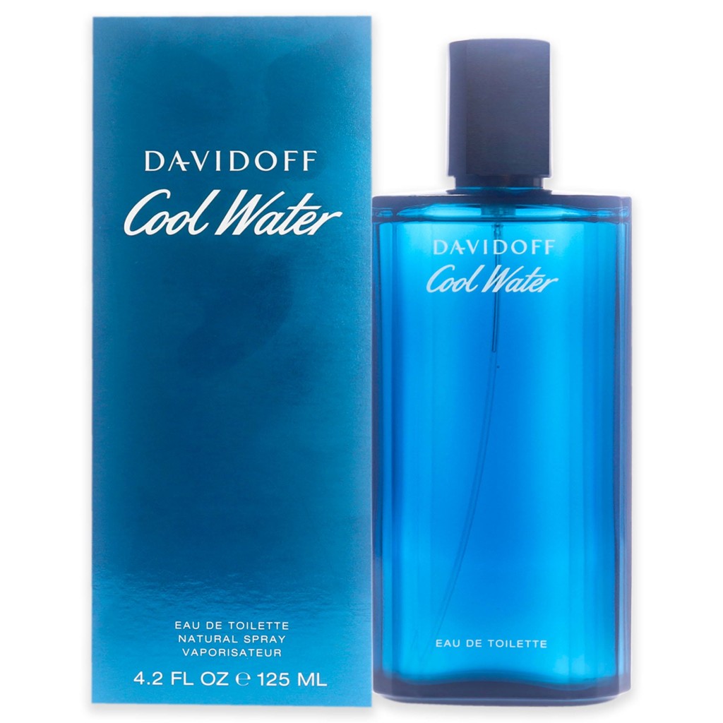 Cool Water by Davidoff Eau de Toilette Spray for Men - 4.2 fl oz bottle