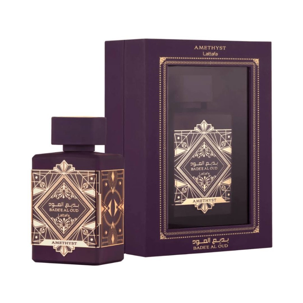 Amethyst Badee Al Oud by Lattafa - Eau de Parfum Spray (Unisex) 3.4 oz