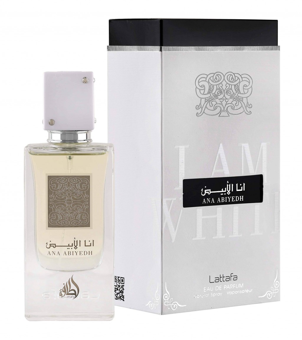 Lattafa Ana Abiyedh Eau de Parfum Spray, 2.0 Ounce (Unisex)