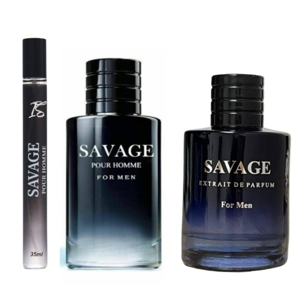 Inspire Scents Savage Extrait de Parfum Spray for Men - 3.4 oz + Travel Spray, Warm Masculine Scent for Daily Use, Casual Men's Cologne, 3.4oz/100ml