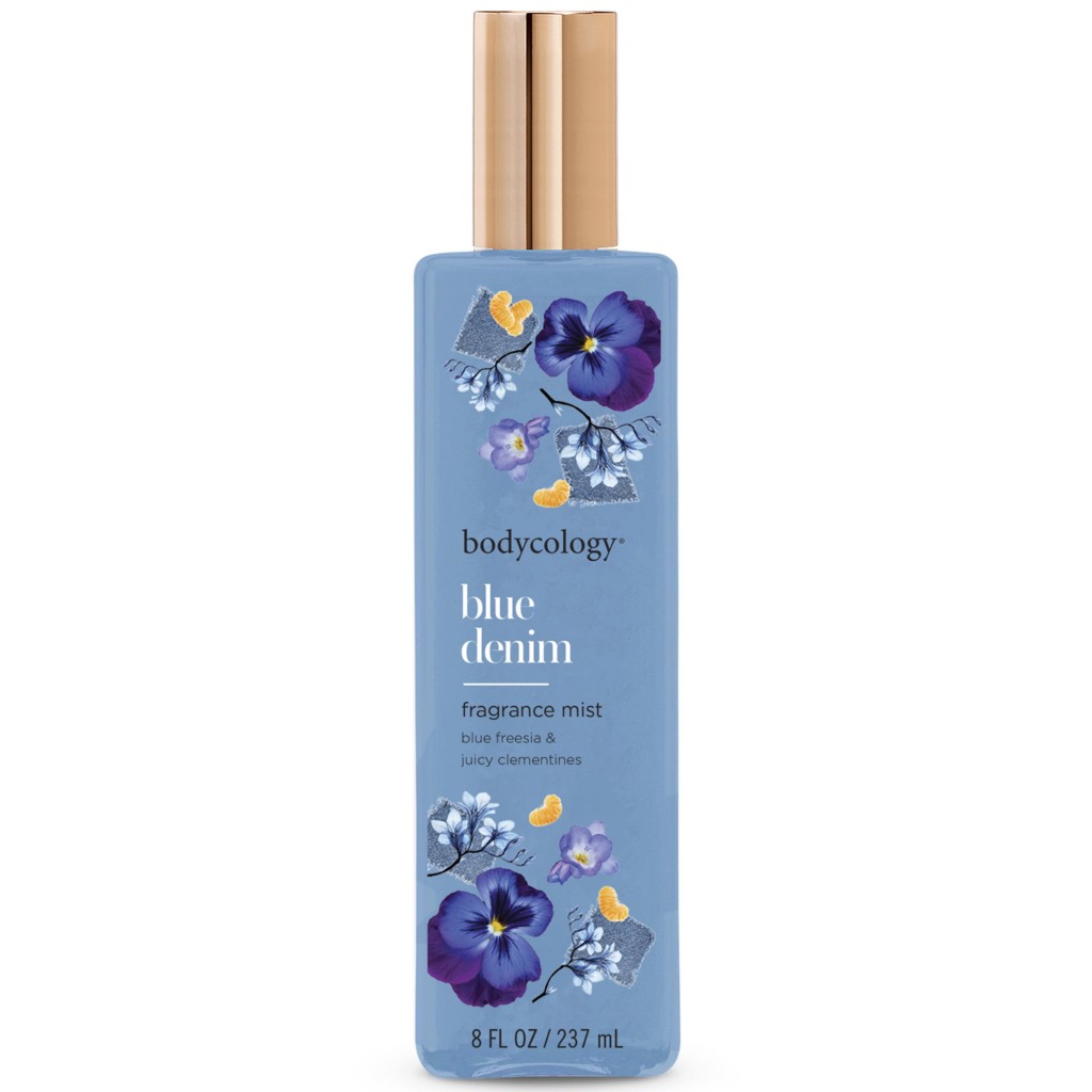 Bodycology Fragrance Mist, Blue Denim - 8 fl oz