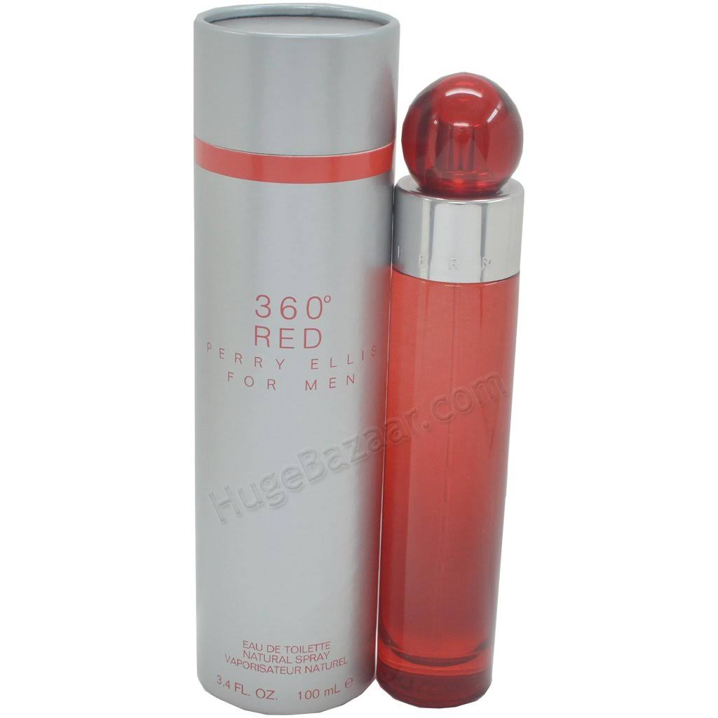 Perry Ellis 360 Red Eau de Toilette Spray for Men -  3.4 fl oz