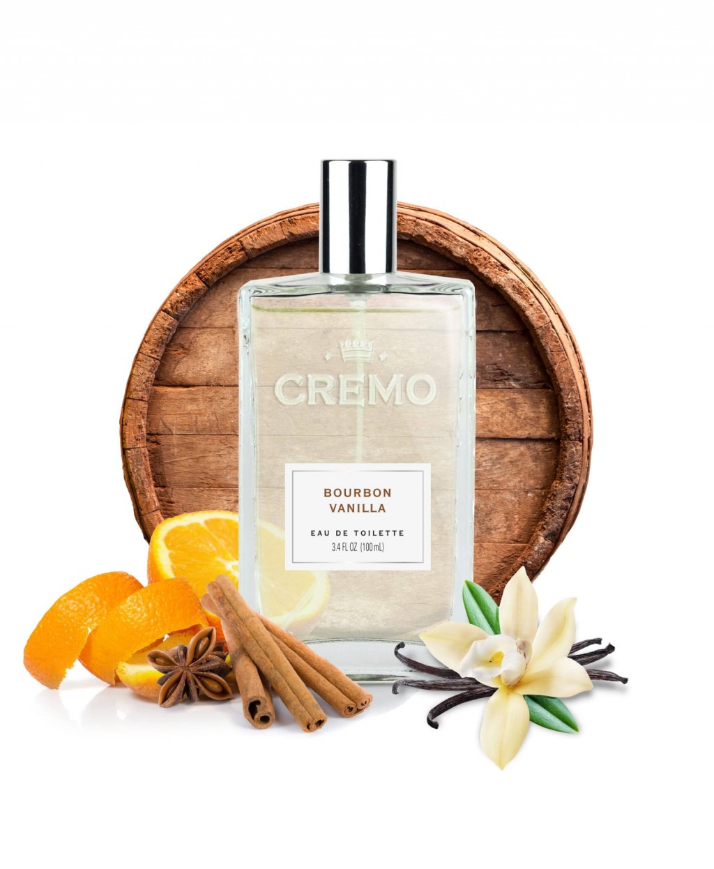 Cremo Men's Spray Cologne, Bourbon Vanilla, 3.4oz, Size: 3.4 fl oz