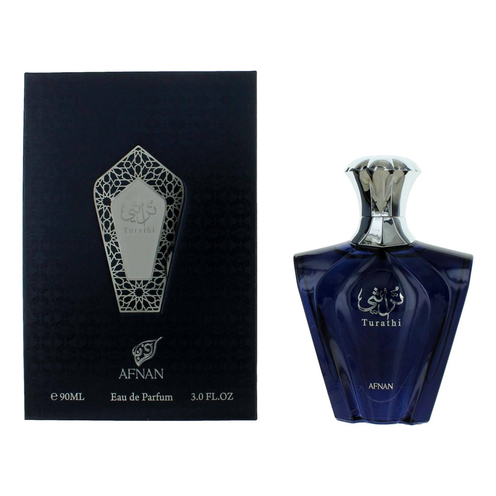 Afnan Turathi Blue by Afnan Eau de Parfum Spray 3 oz (Men)