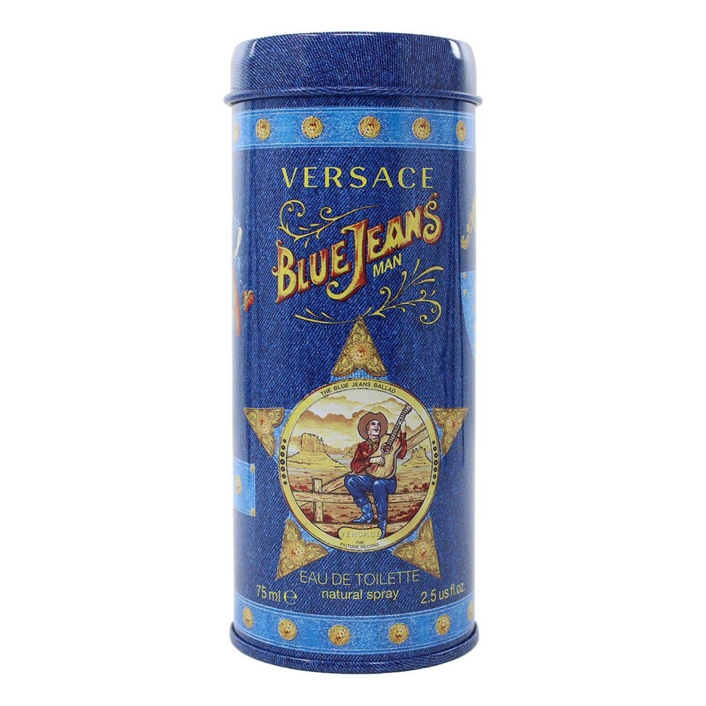 Blue Jeans by Versace for Men 2.5 oz Eau de Toilette Spray (New Packaging)