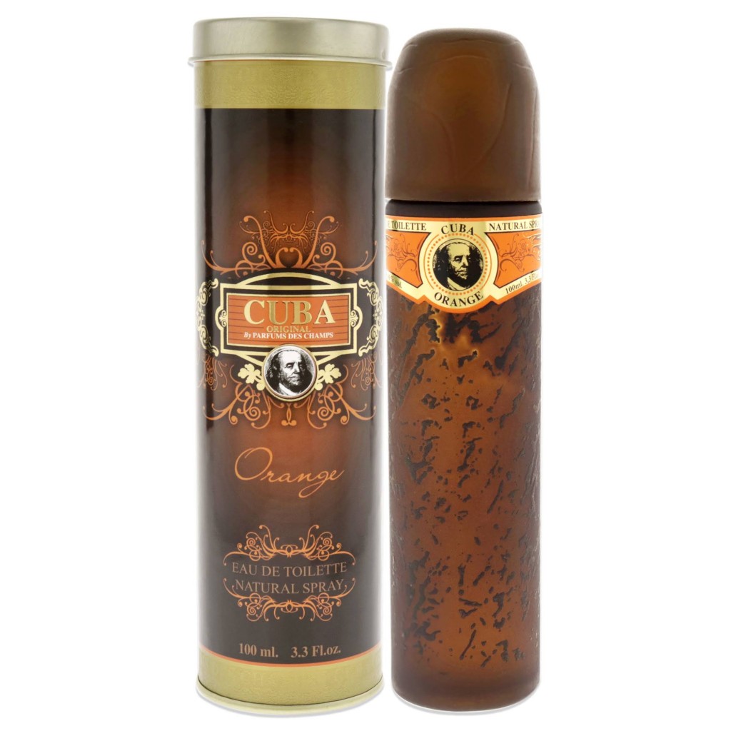 Fragluxe Cuba Men's Eau De Toilette Spray, Orange - 3.4 fl oz can