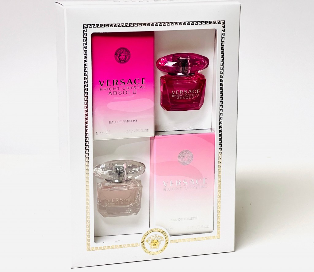 Versace Mini Bright Crystal and Bright Crystal Absolu Set