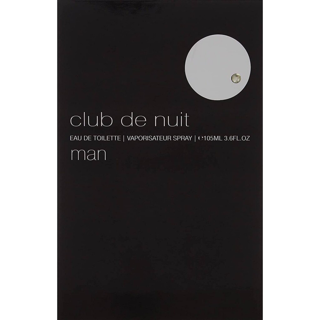 Armaf 535910 Club de Nuit Eau de Toilette Spray for Men, 3.6 oz