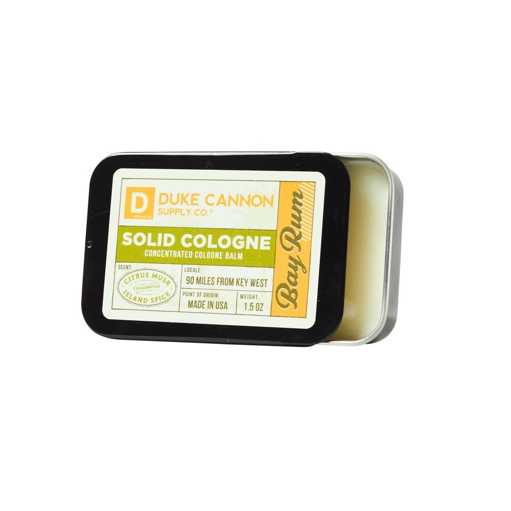 Duke Cannon Supply Co. Solid Cologne, Citrus Musk, Cedarwood, Island Spice, Bay Rum - 1.5 oz