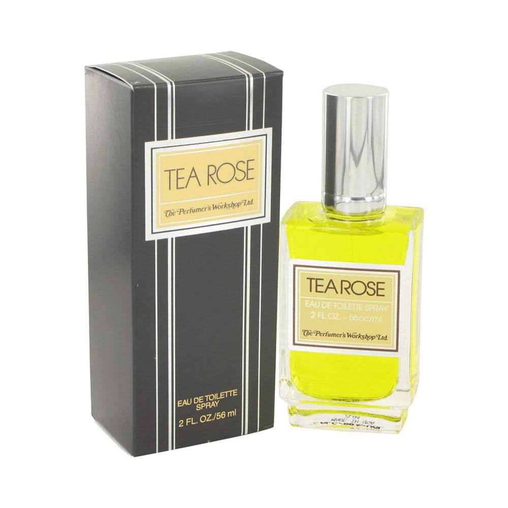 Tea Rose by Perfumers Workshop Eau de Toilette Spray 2 oz, Multi