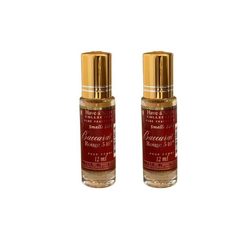 E de B Fragrance Perfume Baccarat Rouge 540 Parfum 12ml (Pack of 2)