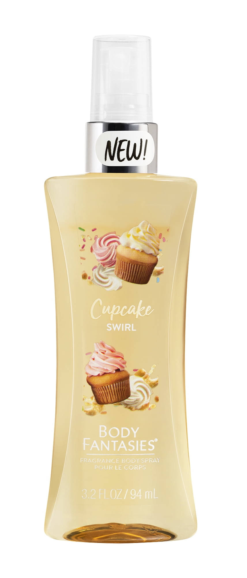 Body Fantasies Cupcake Swirl Body Spray, 3.2 fl oz