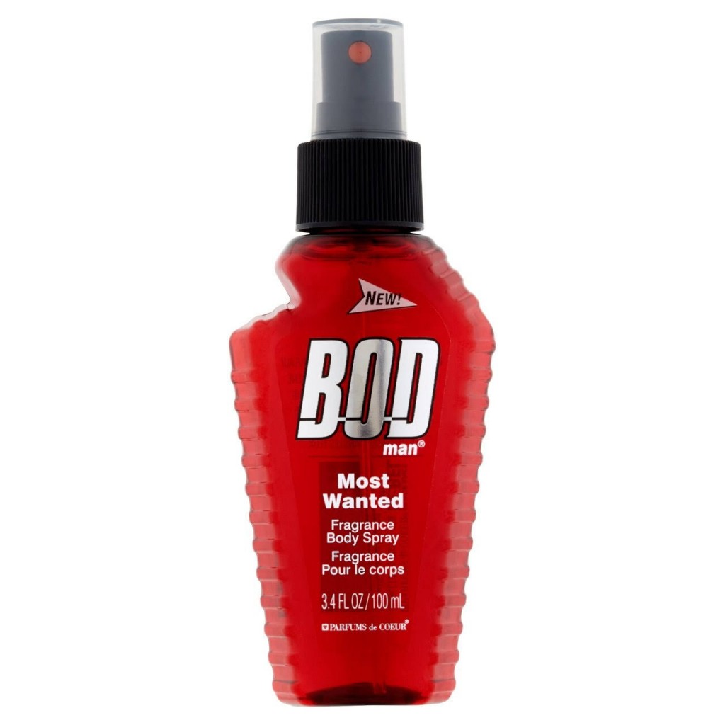 Bod Man Most Wanted by Parfums de Coeur Fragarnce Body Spray 1.8 oz