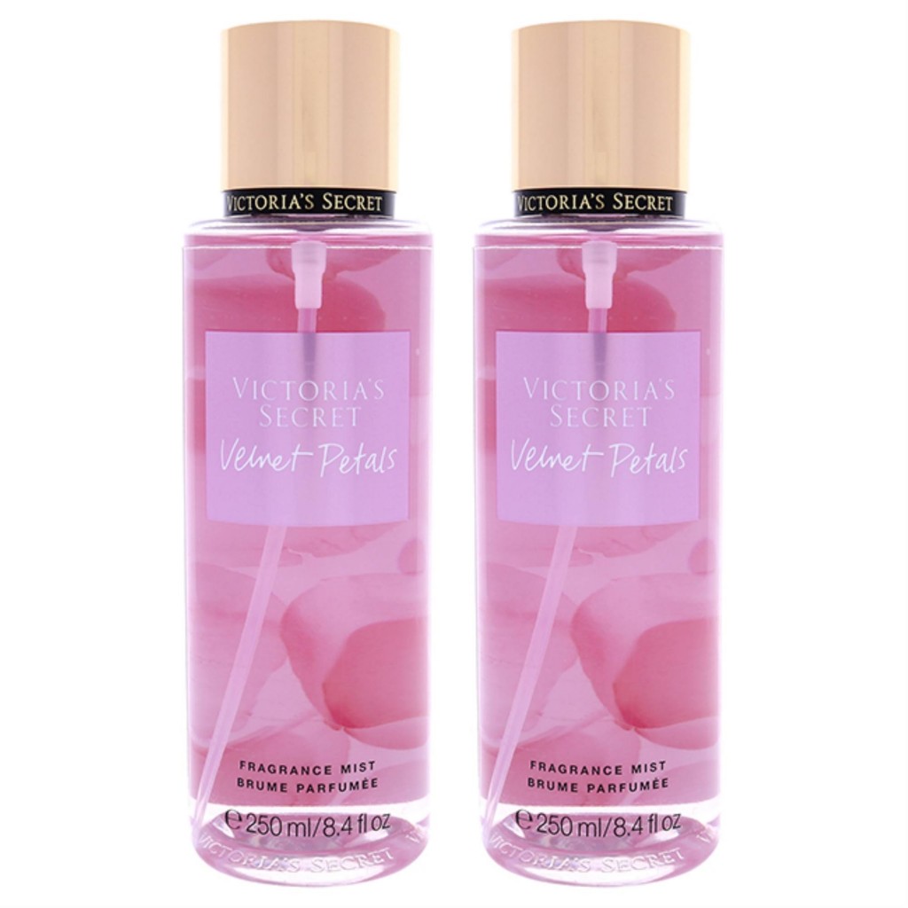 Velvet Petals Pack of 2 for Women by Victorias Secret 8.4 oz Fragrance Mist