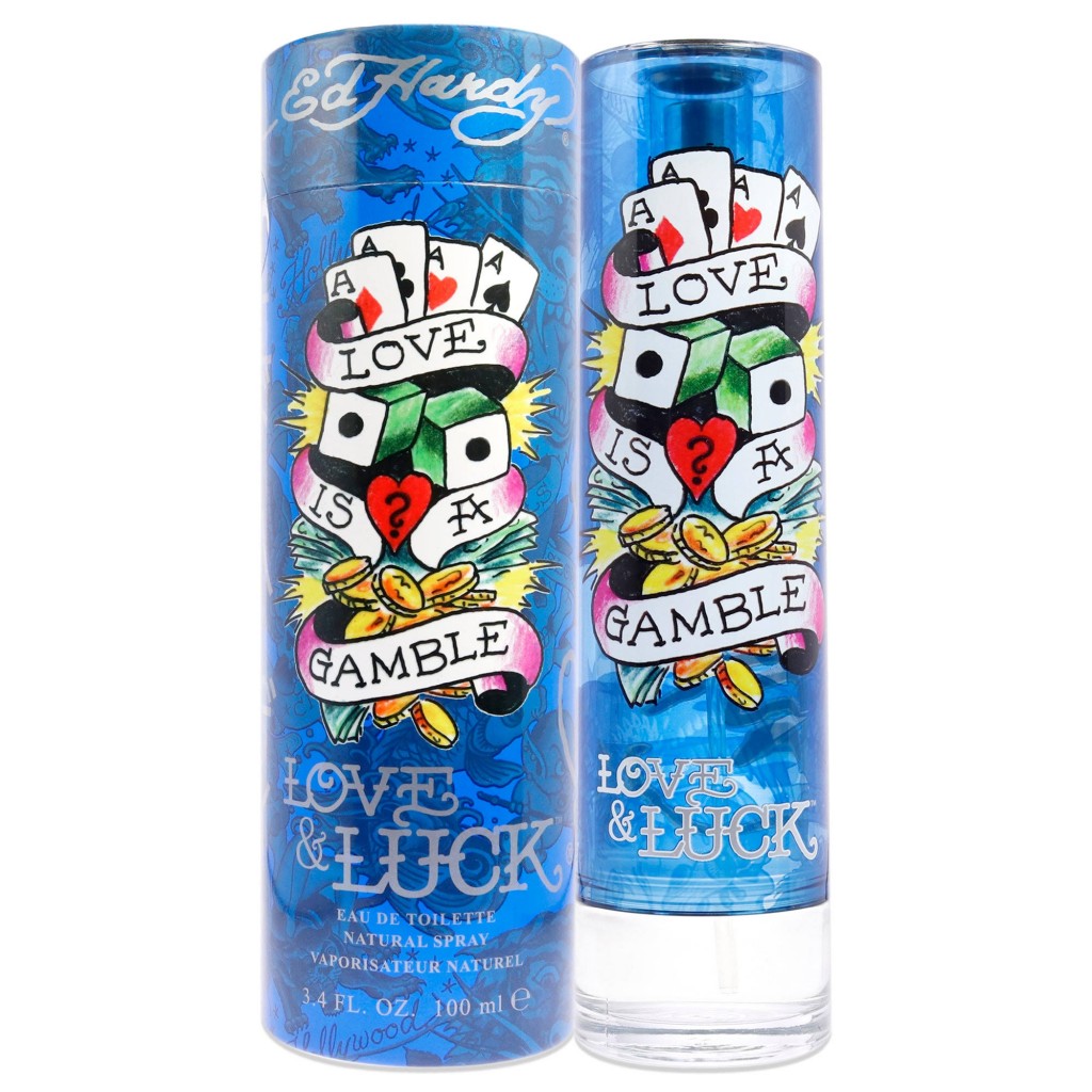 Ed Hardy Love & Luck Eau de Toilette Spray for Men by Christian Audigier - 3.4 oz