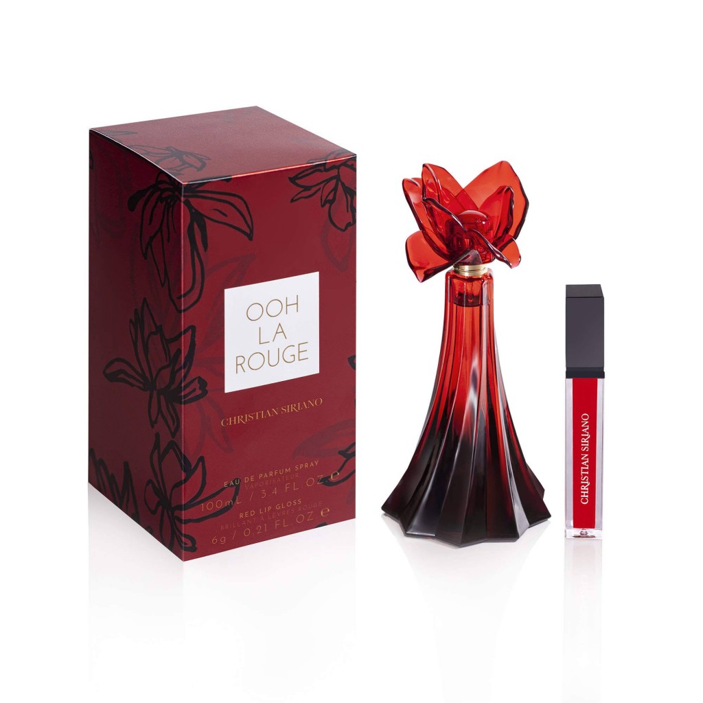 Christian Siriano Ooh La Rouge 3.4 Ounce EDP with 0.21 Ounce Lip Gloss